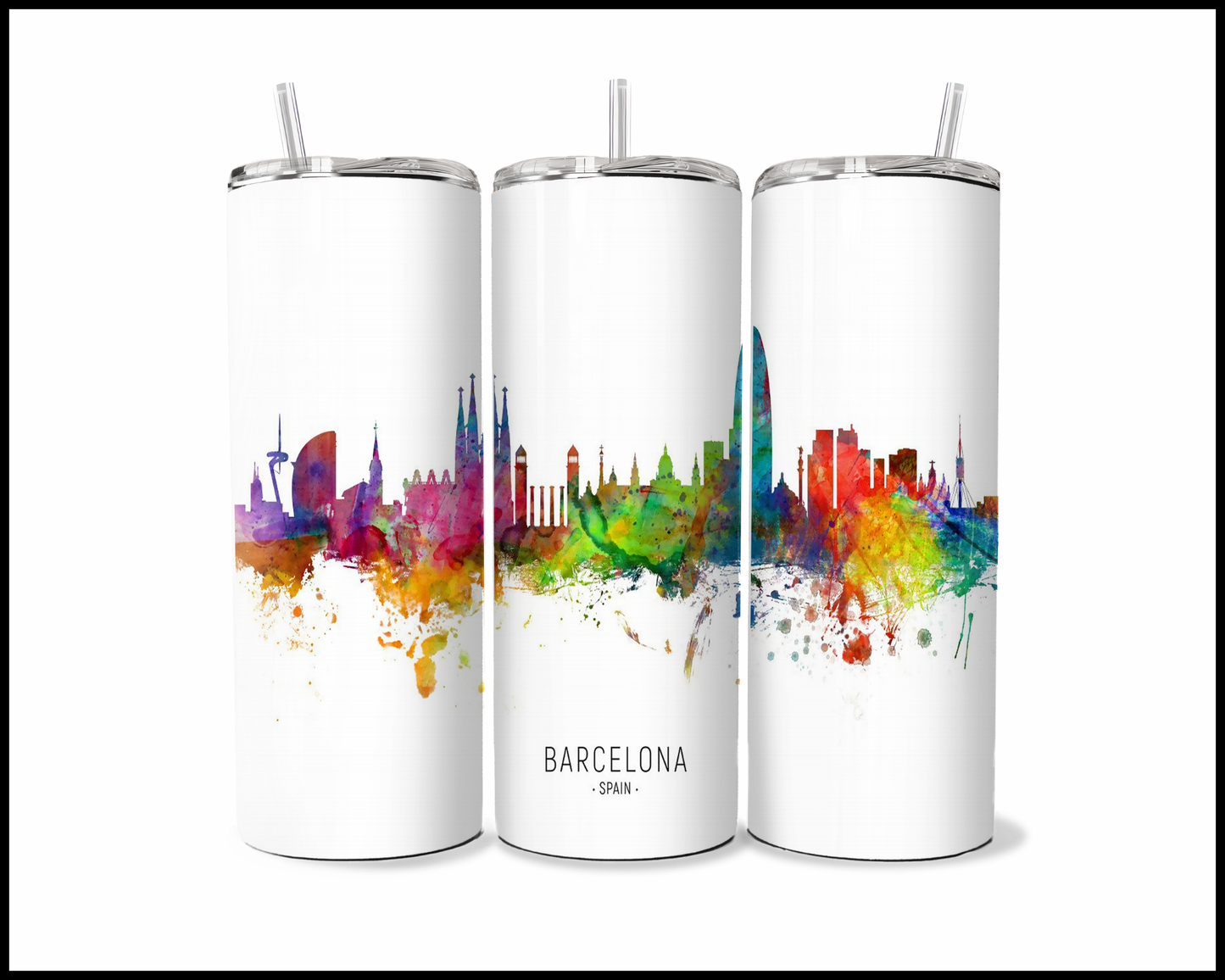 Abstract Barcelona Tumbler (3577)