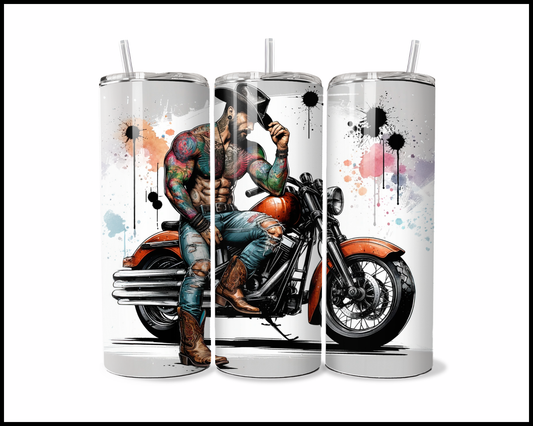 Chrome Cowboy Tumbler (2514)