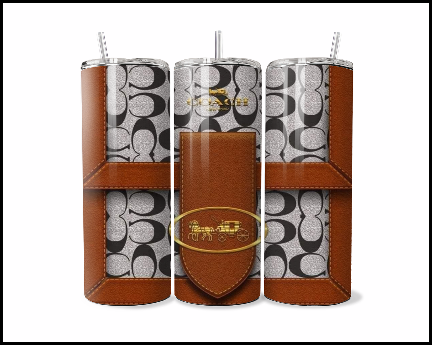 Designer Handbag Inspired Tumbler (004)