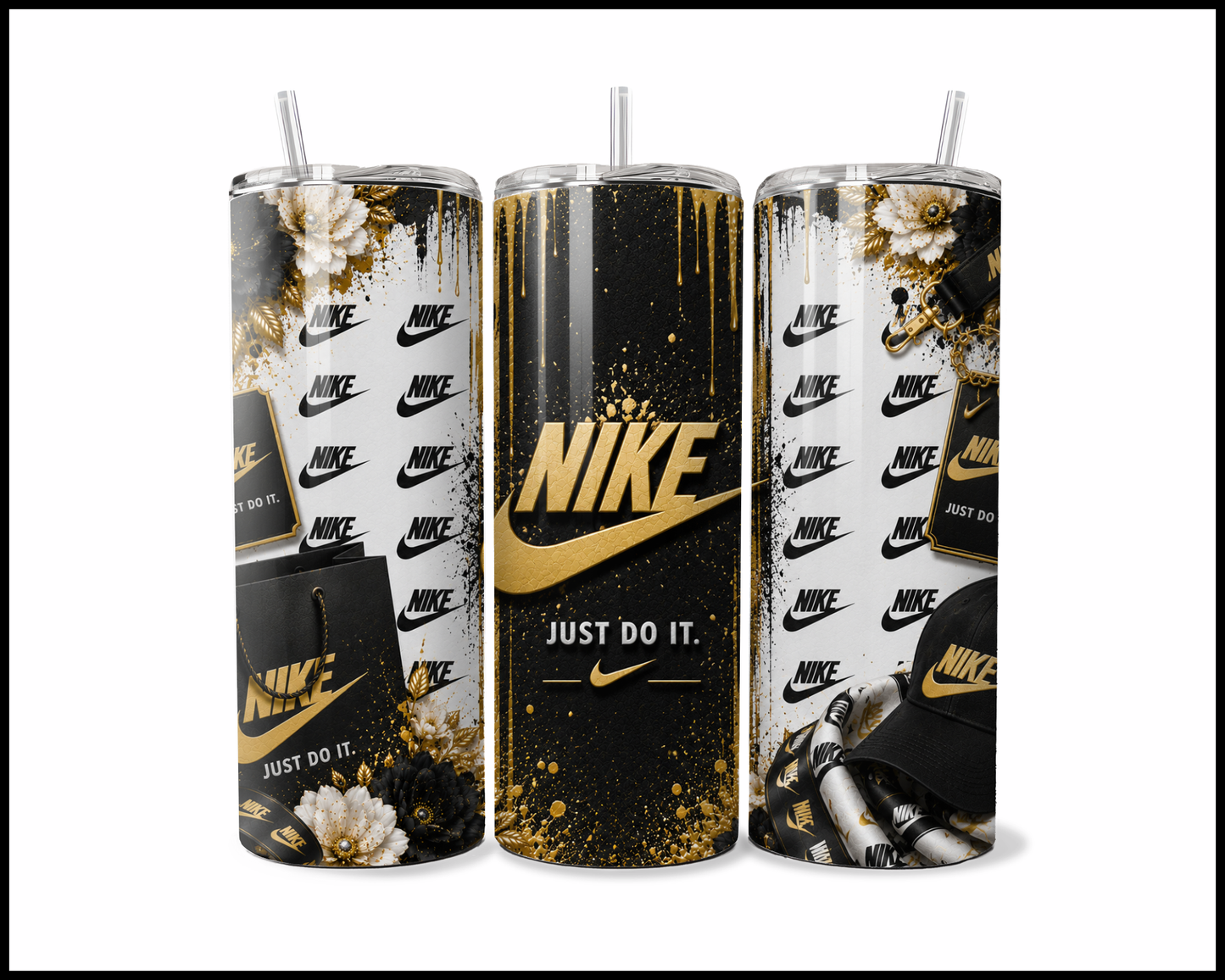 Gilded Athletic Shopaholic Tumbler (4792)