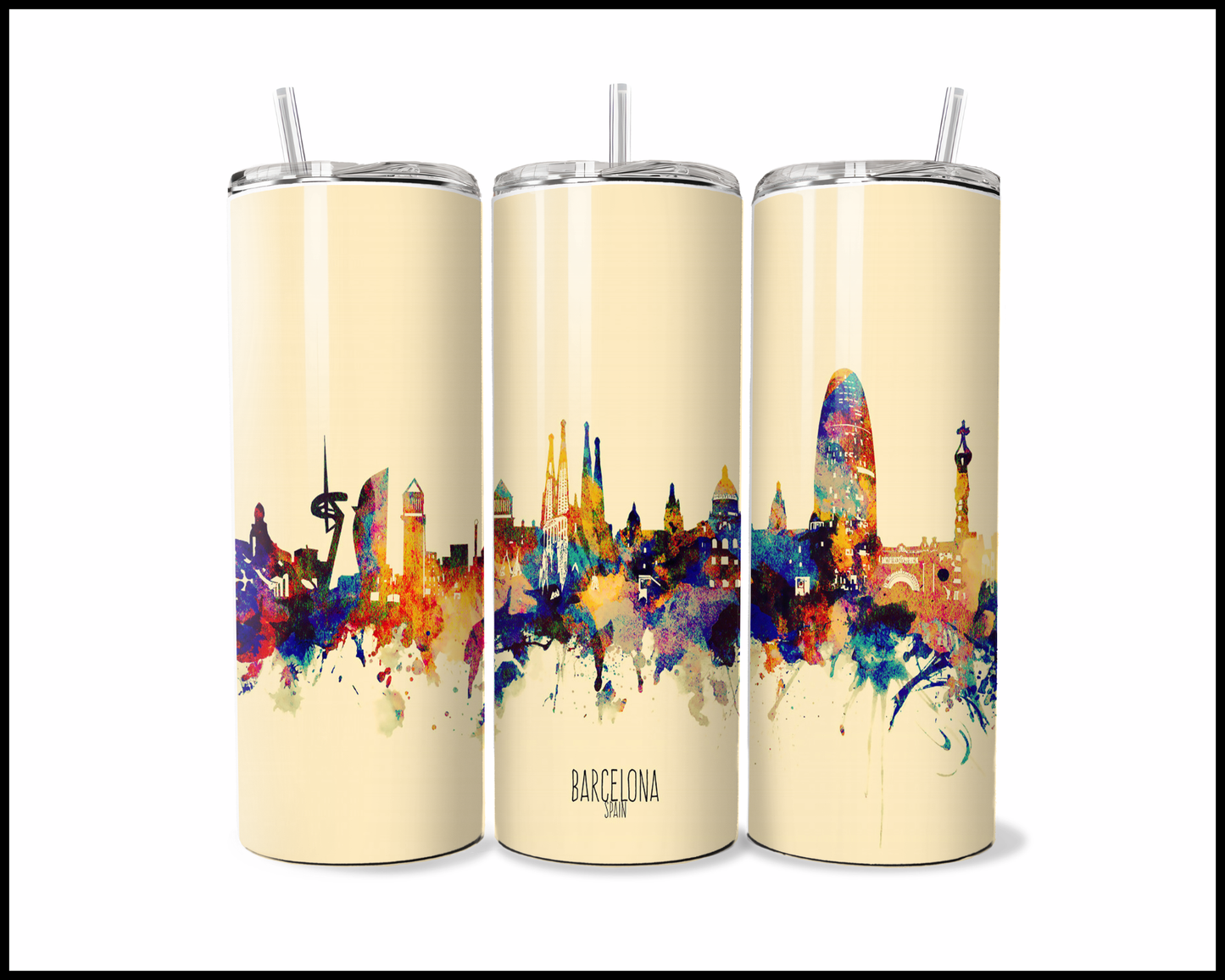 Abstract Barcelona Tumbler (3587)