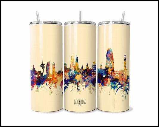 Abstract Barcelona Tumbler (3587)