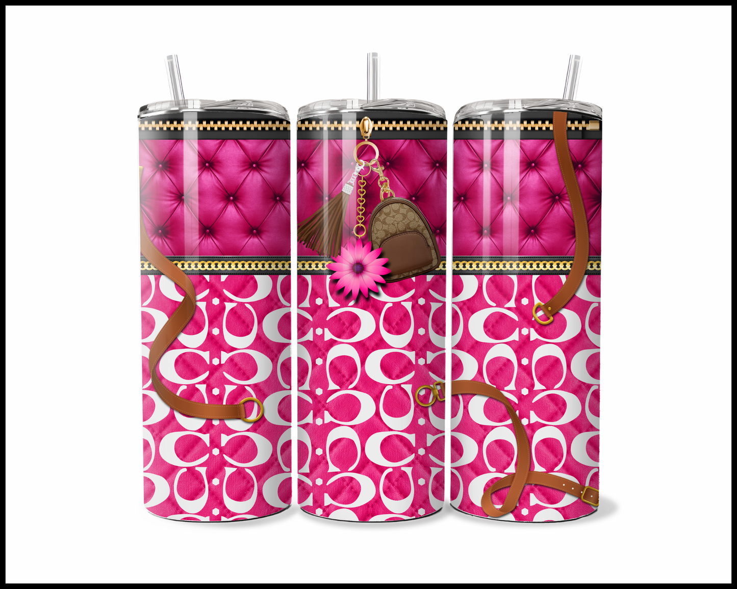 Designer Handbag Inspired Tumbler (019)