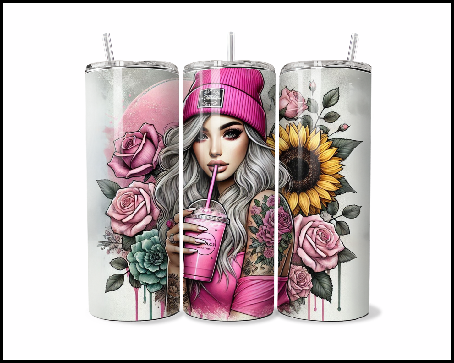 Street Chic Rose Tumbler (3732)