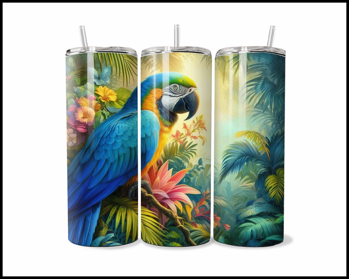 The Jungle Squawk Macaw Tumbler (370)