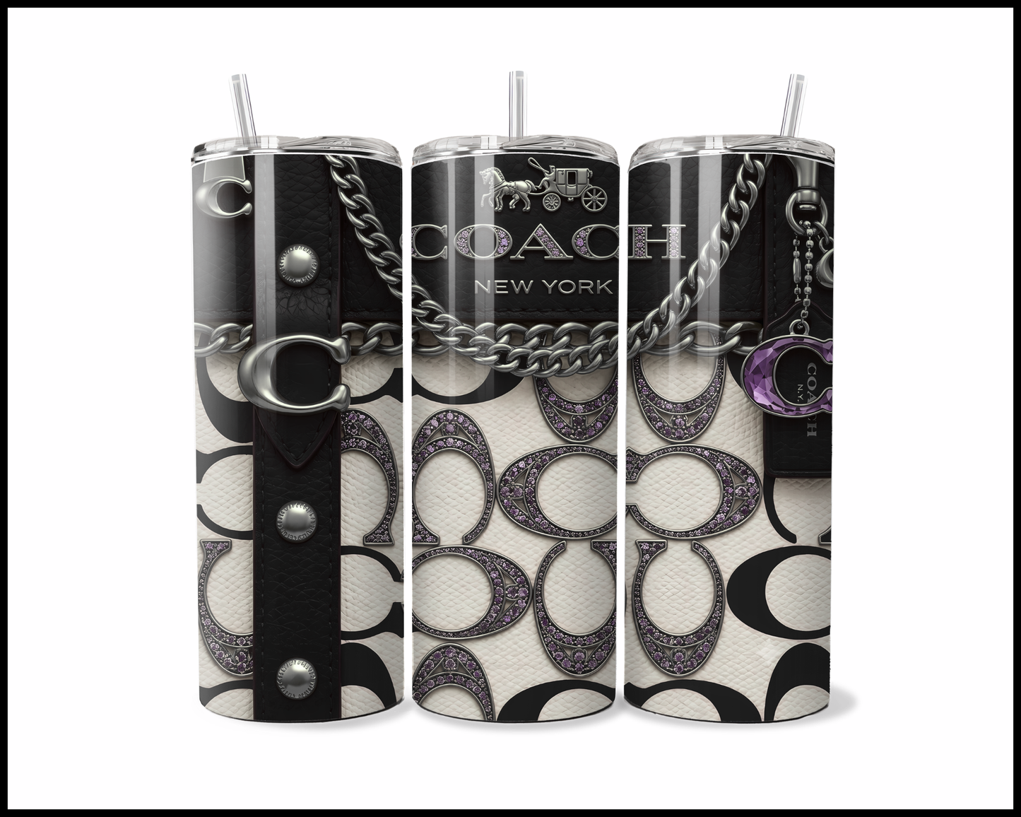 Designer Handbag Inspired Tumbler (353)