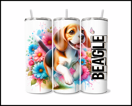 Blooming Beagle Tumbler (2691)