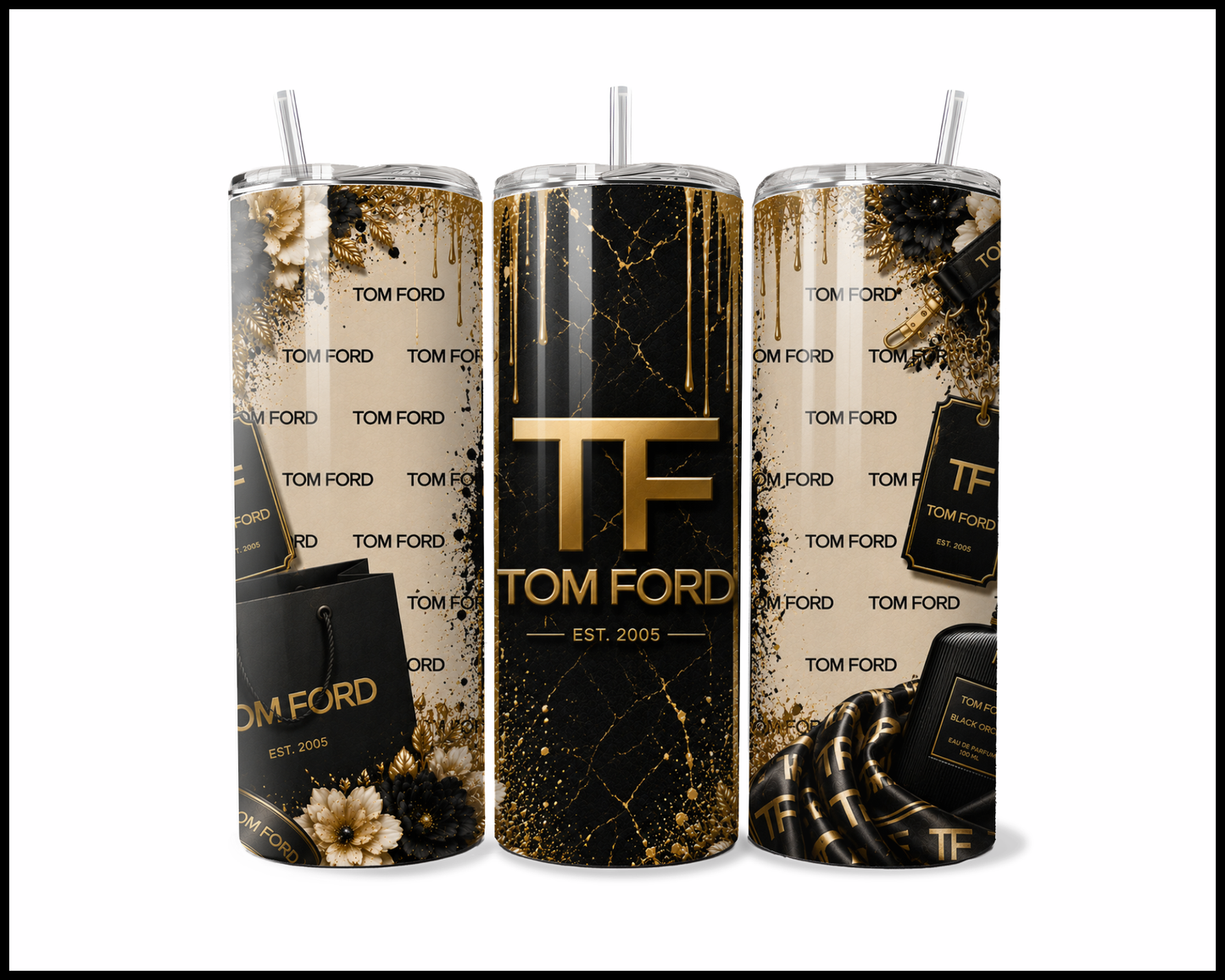 Gilded Runway Shopaholic Tumbler (4791)