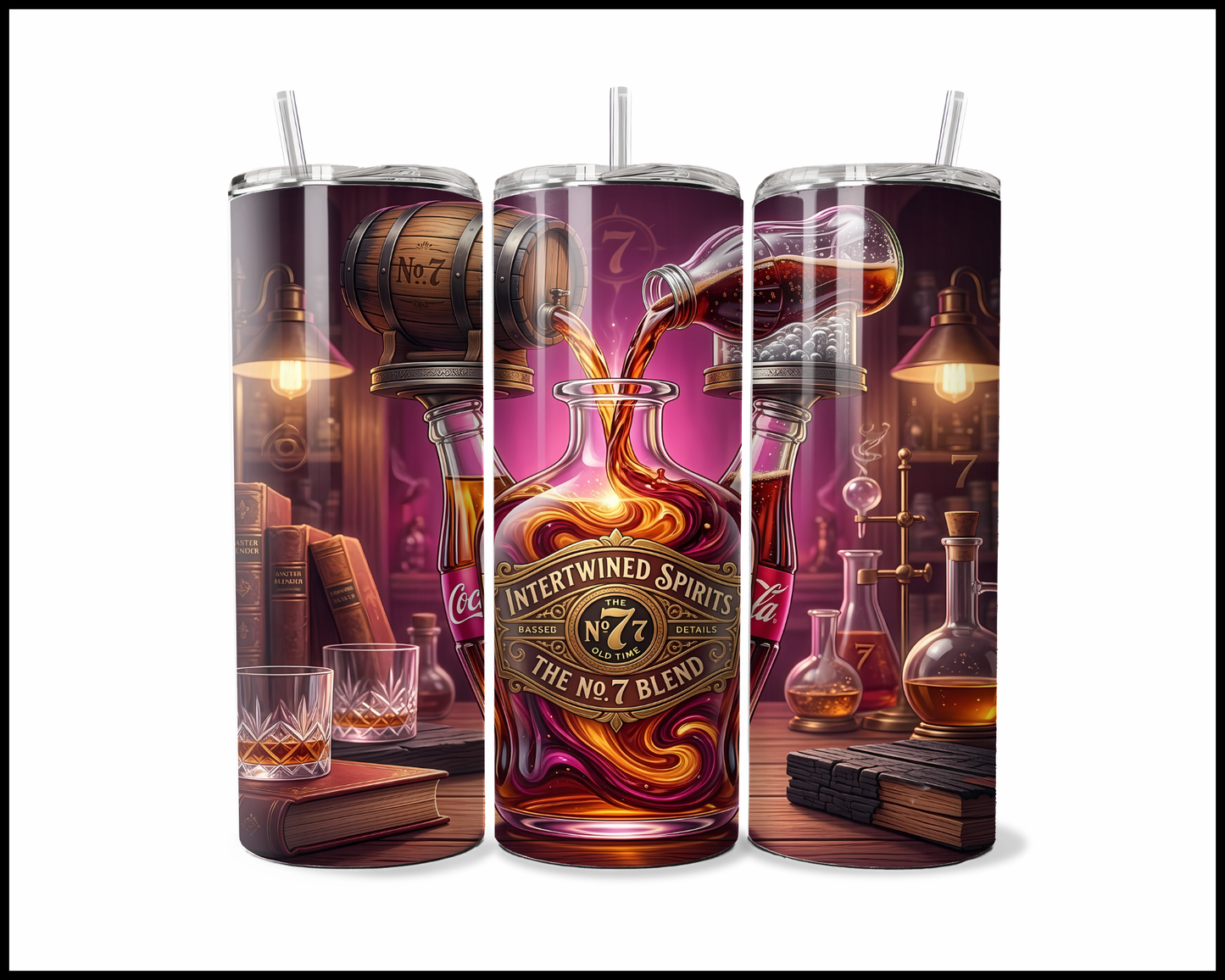 Vintage Whiskey Lab Infusion Tumbler (4724)