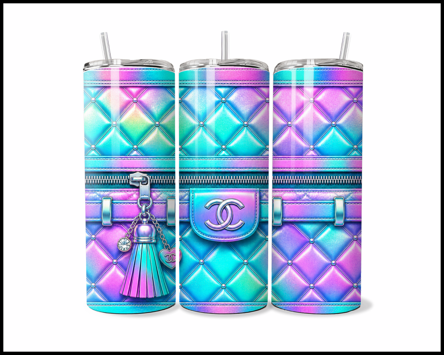 Designer Handbag Inspired Tumbler (037)