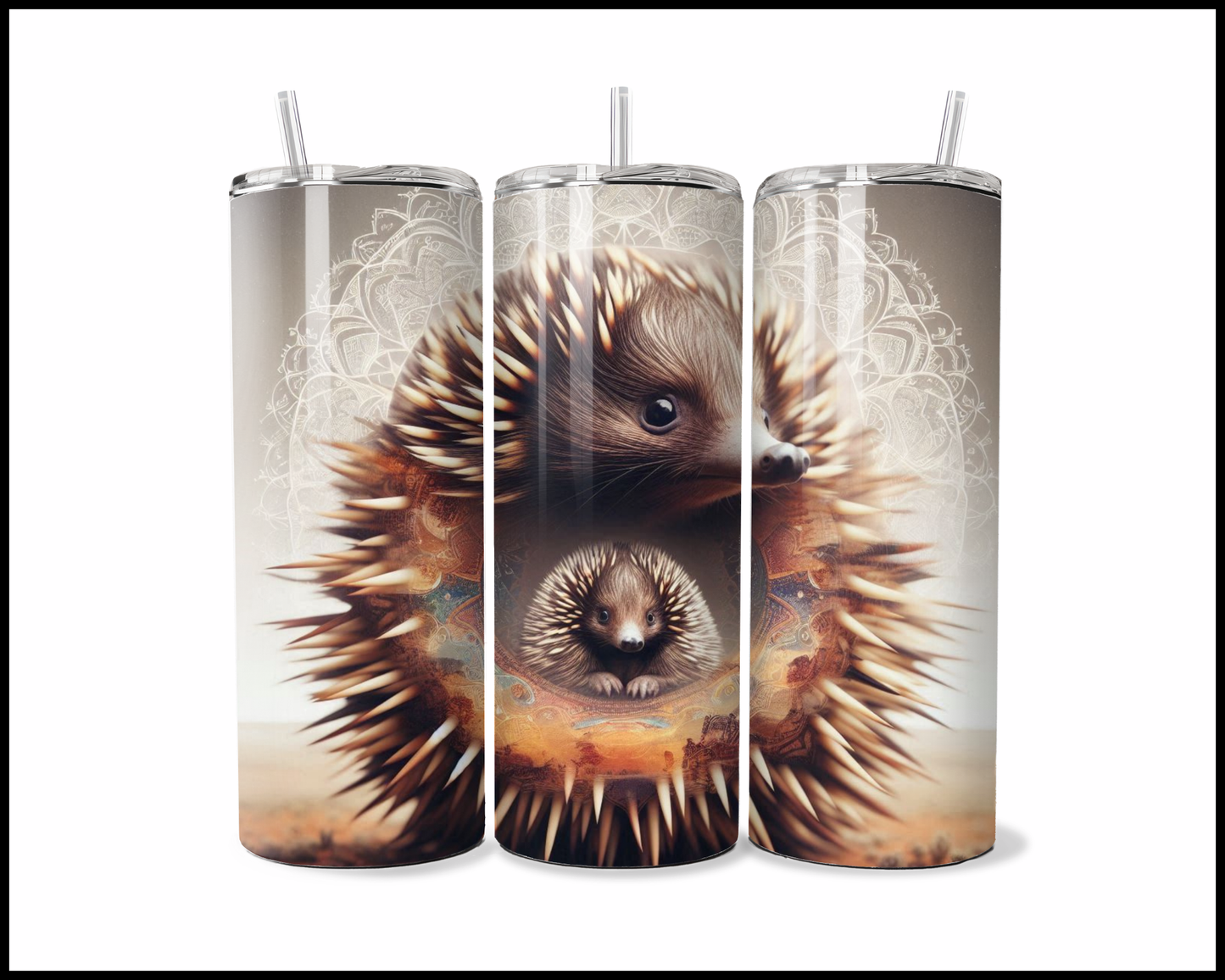 Mandala Echidna Tumbler (2724)