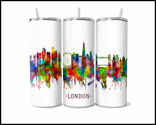 Abstract London Tumbler (3578)
