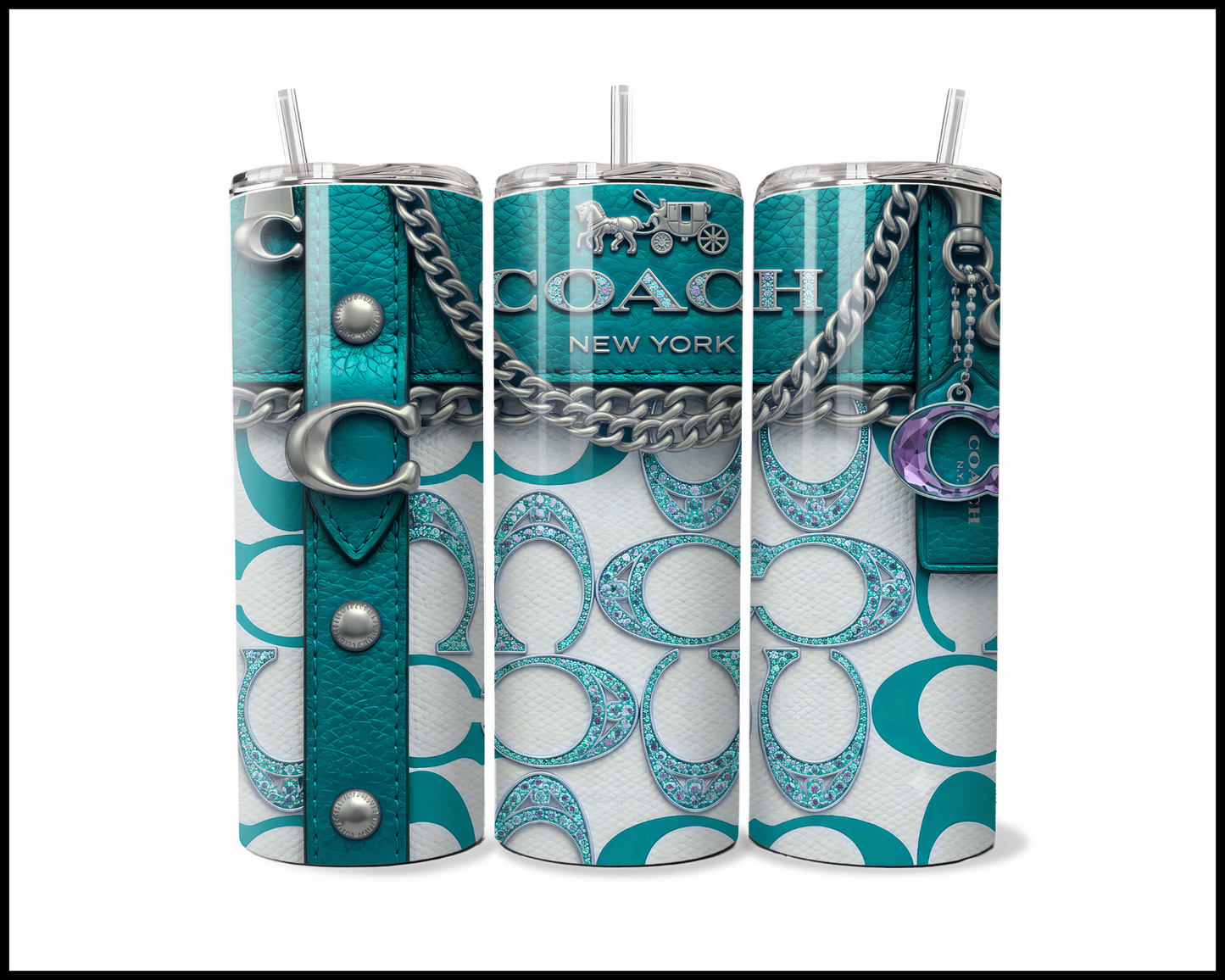 Designer Handbag Inspired Tumbler (353)