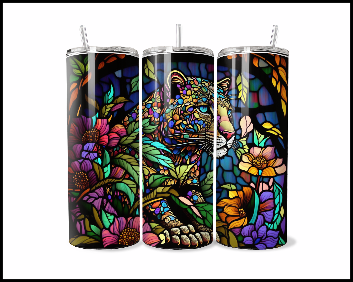 Fragile Art, Fierce Feline Tumbler (484)
