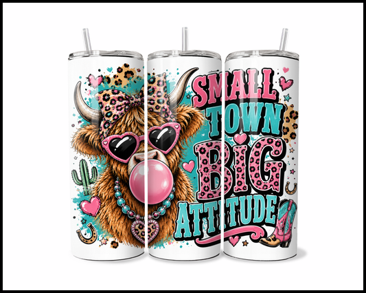 Small Town Big Attitude Tumbler (4167)