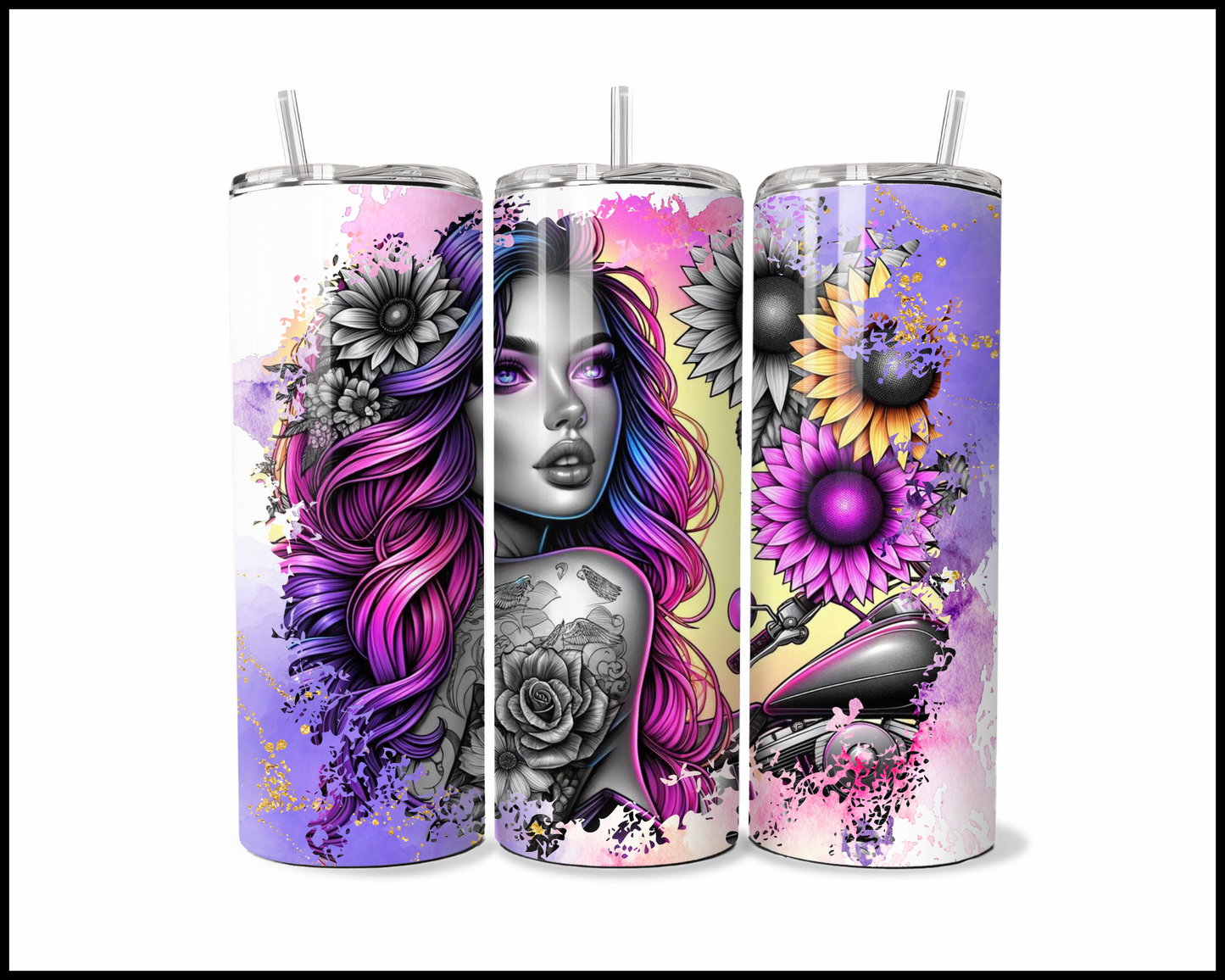 Vibrant Rider Bloom Tumbler (2601)
