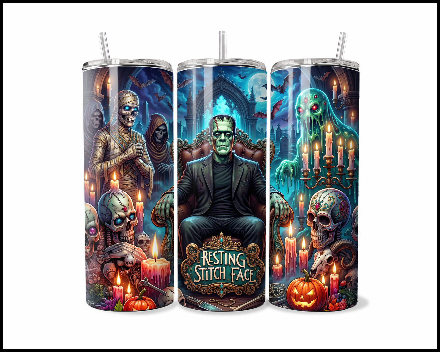 Resting Stitch Face Tumbler (4774)