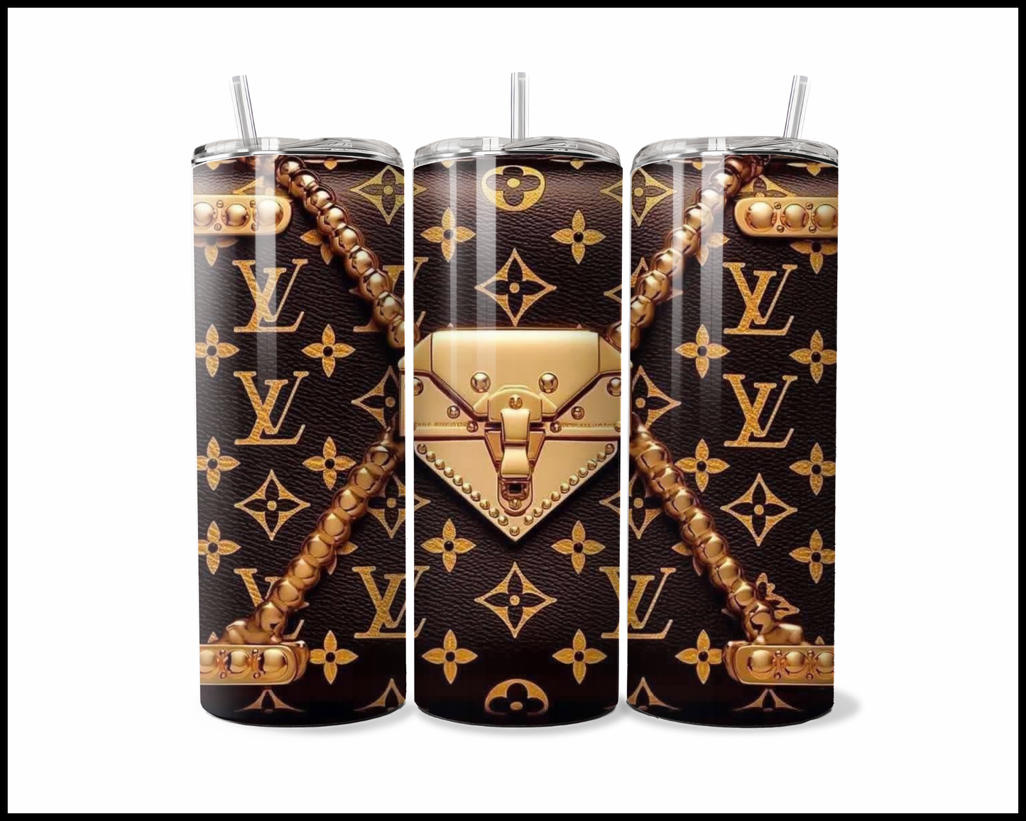 Designer Handbag Inspired Tumbler (069)