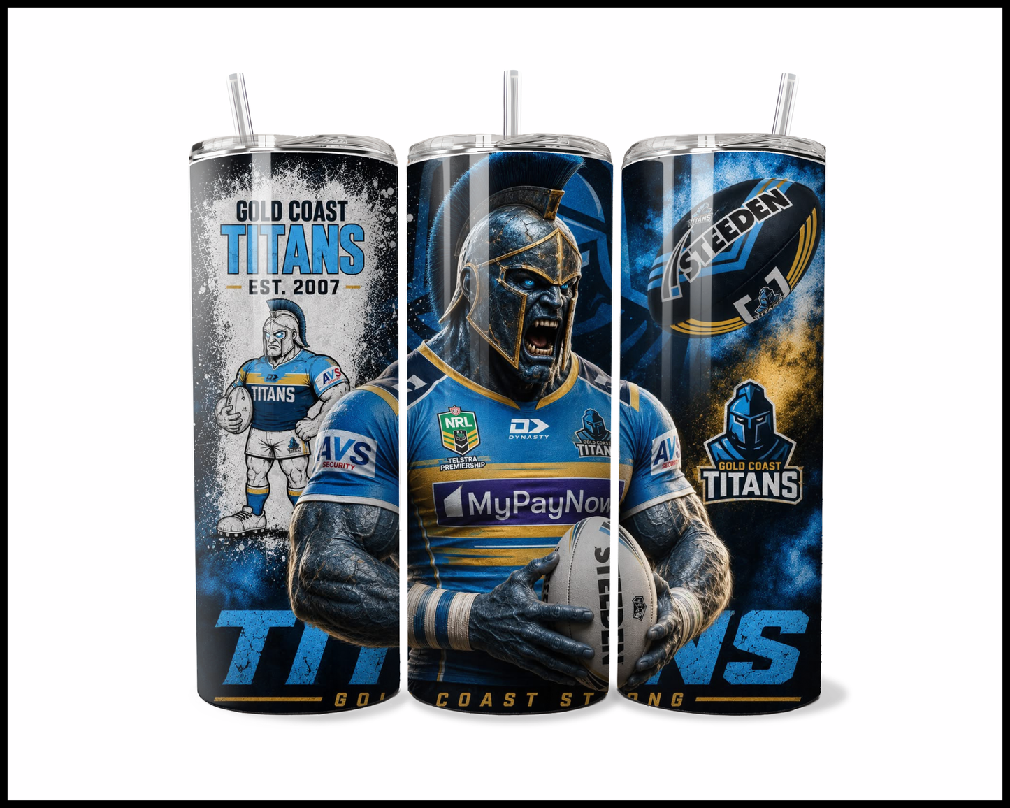 Stainless Steel Tumbler - Gold Coast Titans (5033)