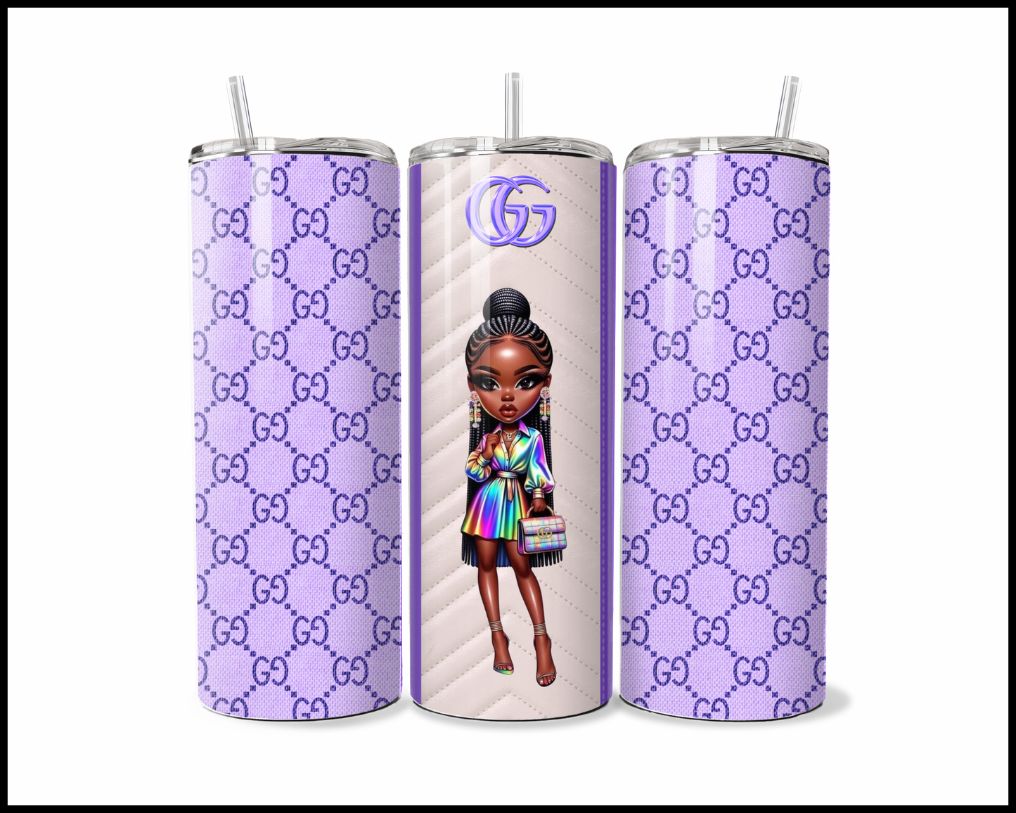 Designer Handbag Inspired Tumbler (005)