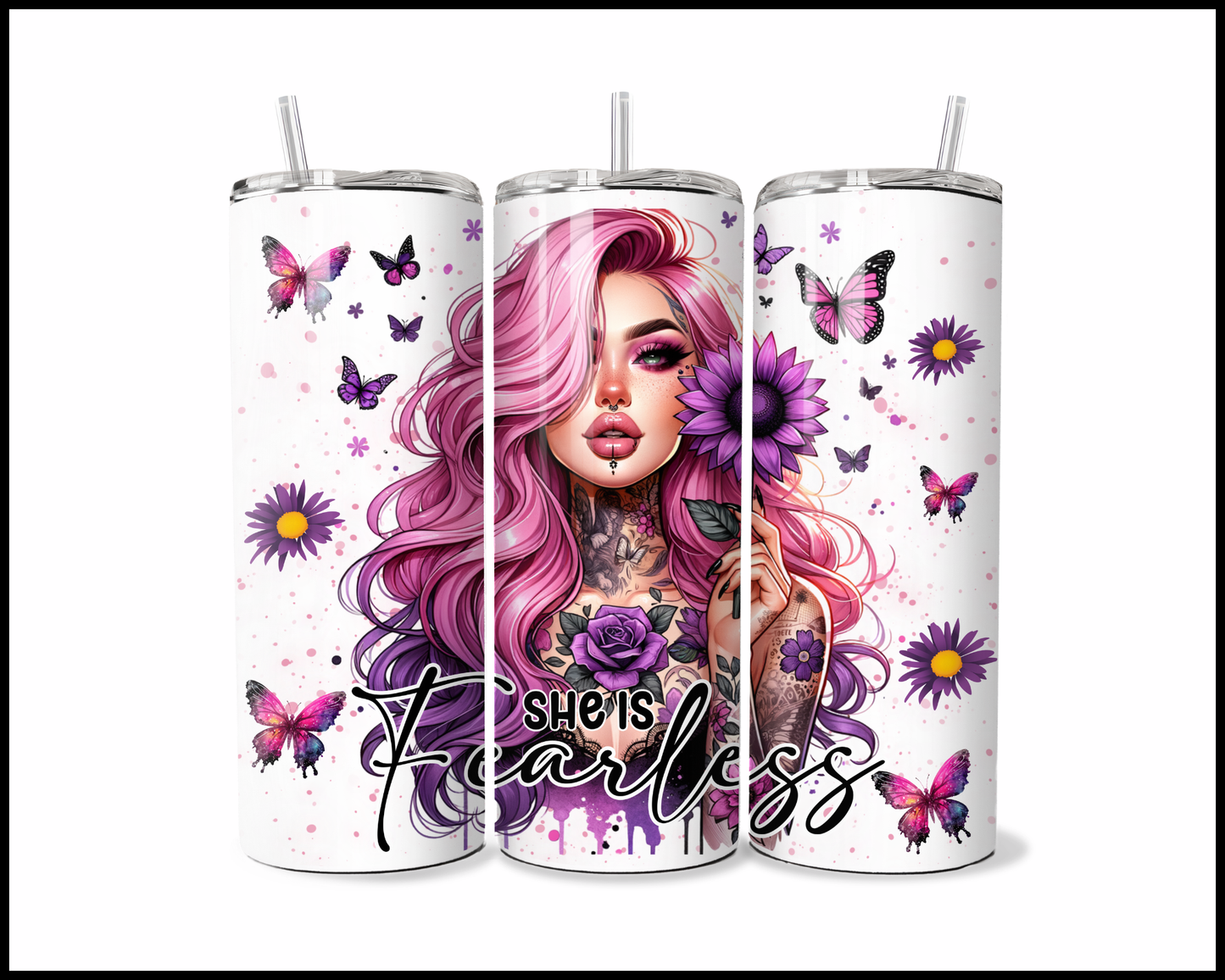 She Is Fearless Tumbler (3734)