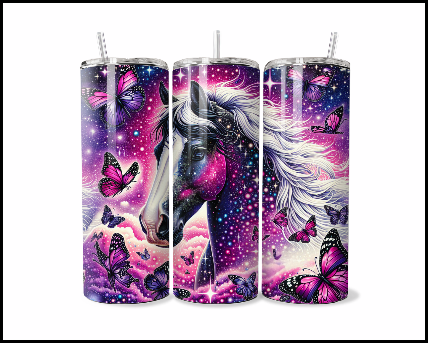 Stardust Nebula Horse Tumbler (3681)