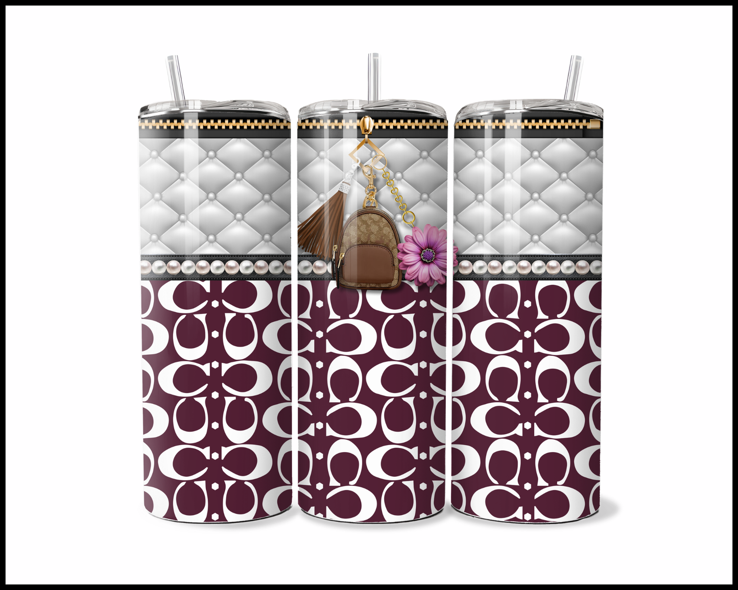 Designer Handbag Inspired Tumbler (020)