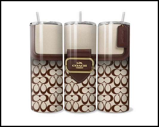 Designer Handbag Inspired Tumbler (048)