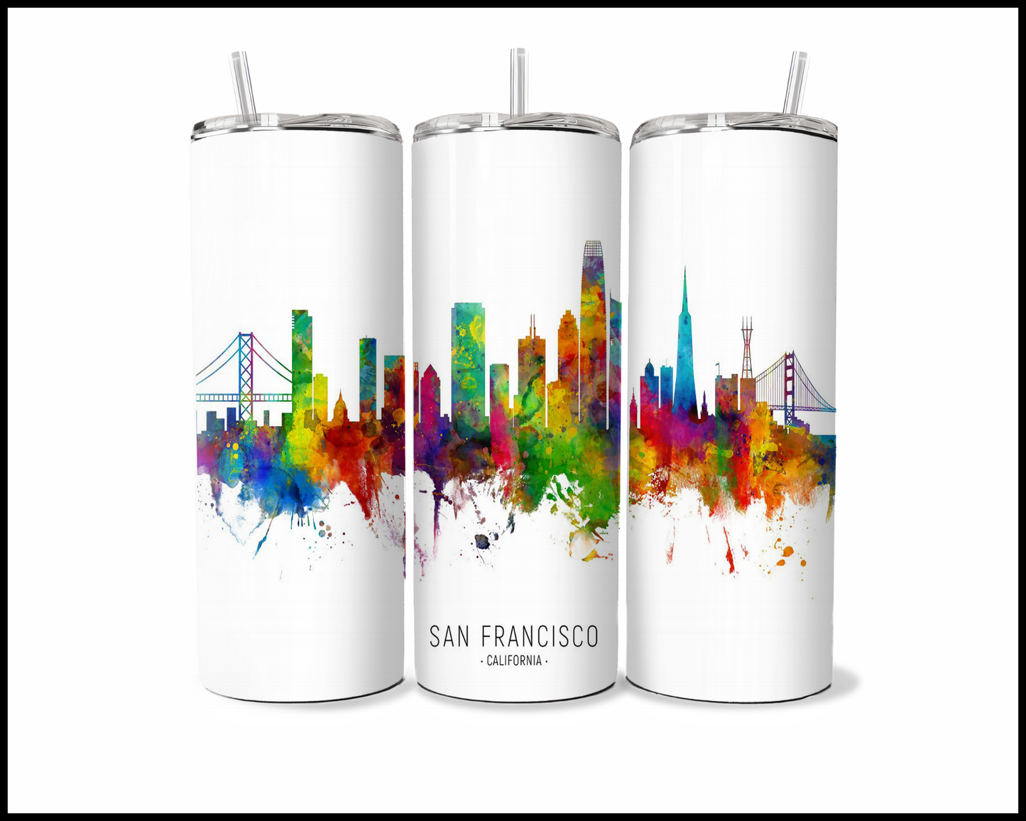 Abstract San Francisco Tumbler (3579)
