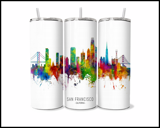 Abstract San Francisco Tumbler (3579)