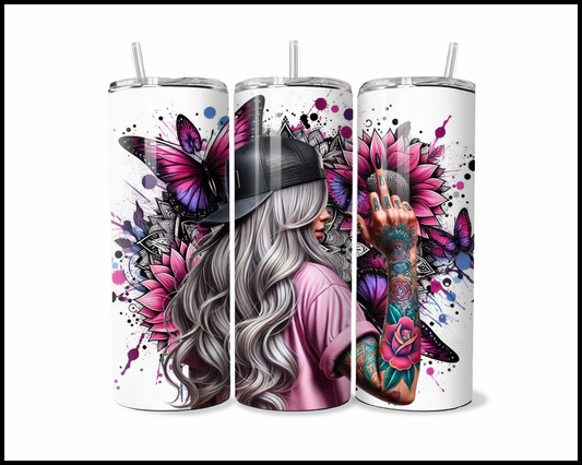 My Attitude Speaks Volumes From Behind Tumbler (2552)