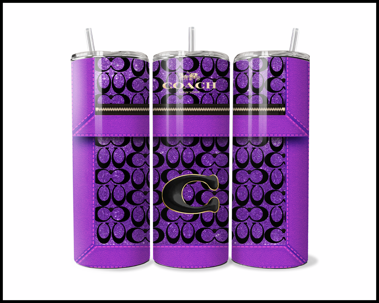 Designer Handbag Inspired Tumbler (085)