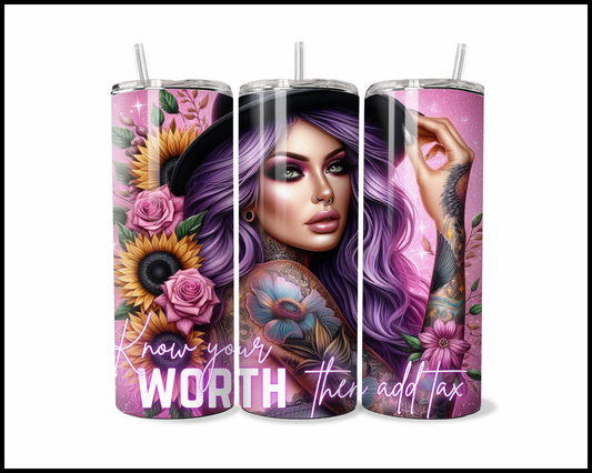 Know Your Worth Tumbler (4183)