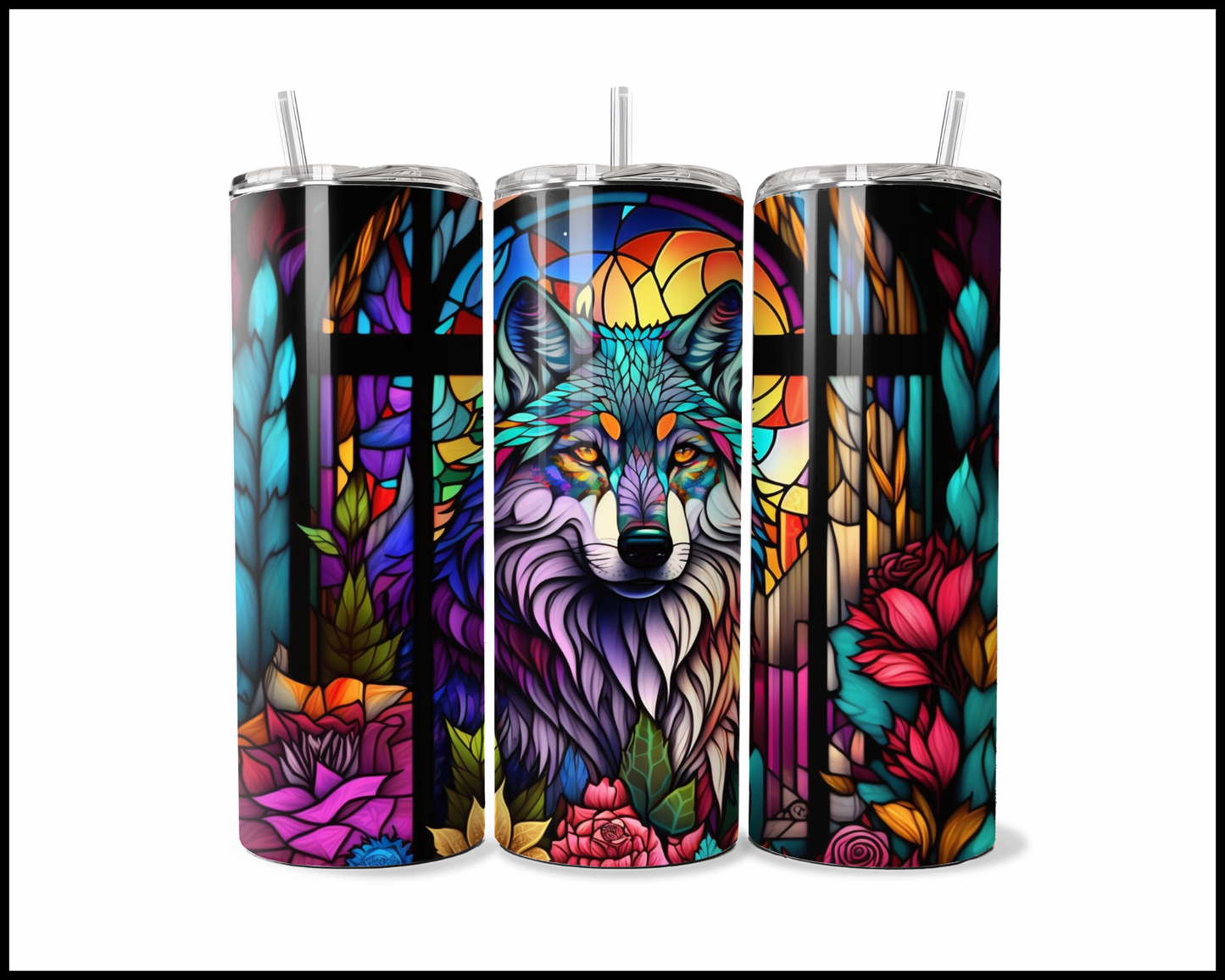 Inside You Are Two Wolves, Both Need Coffee Tumbler (506)