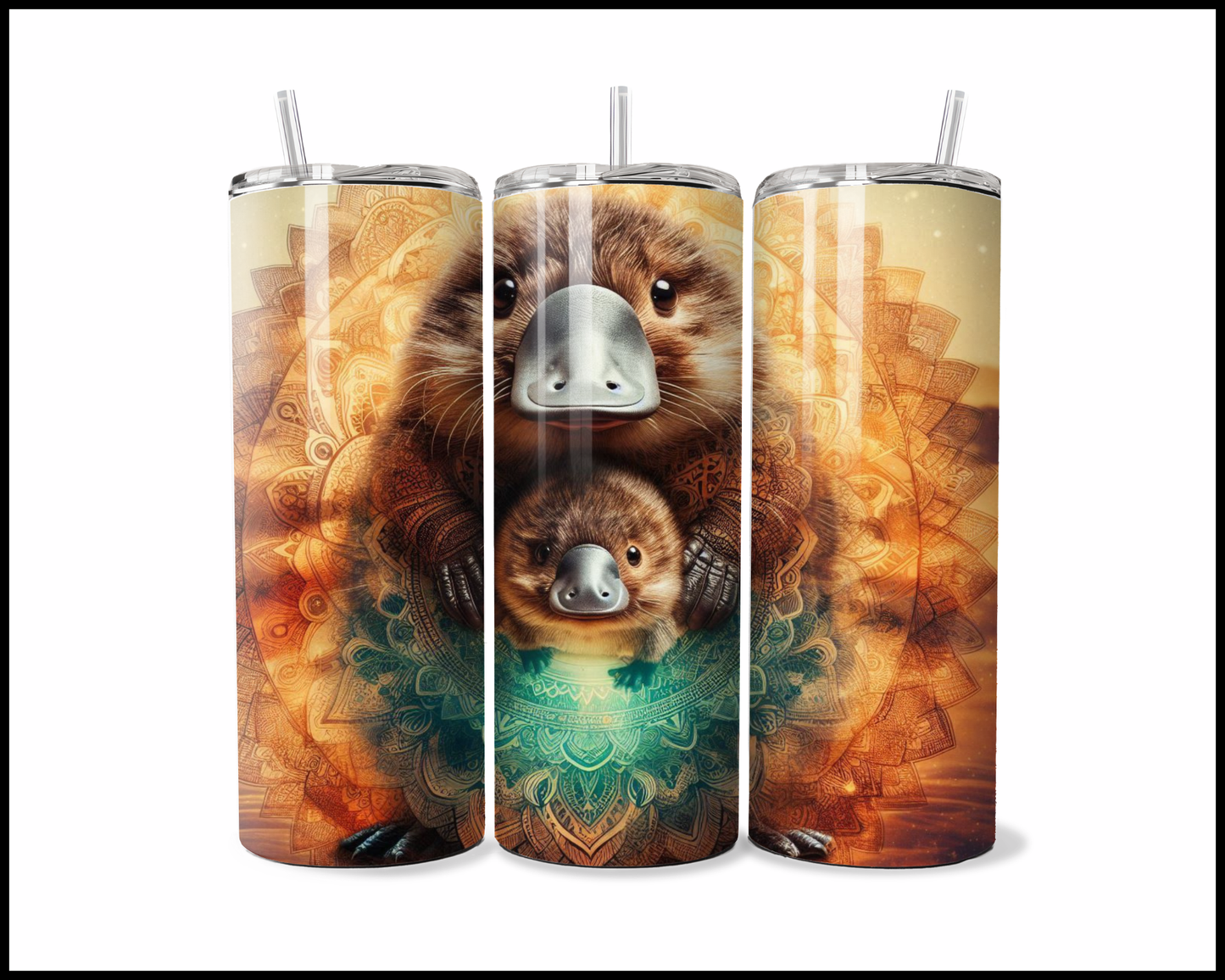 Mandala Platypus Tumbler (2730)