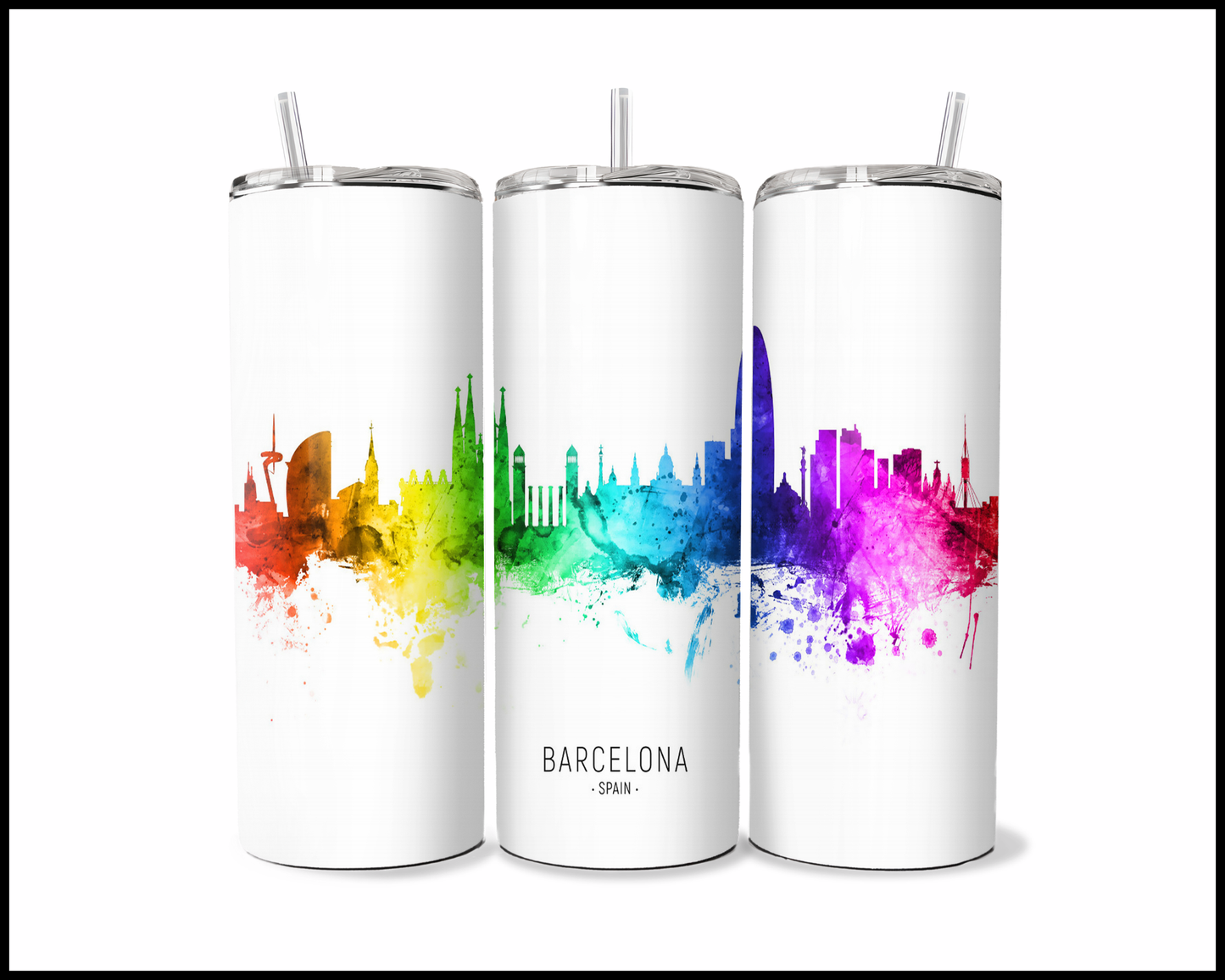 Abstract Barcelona Tumbler (3589)