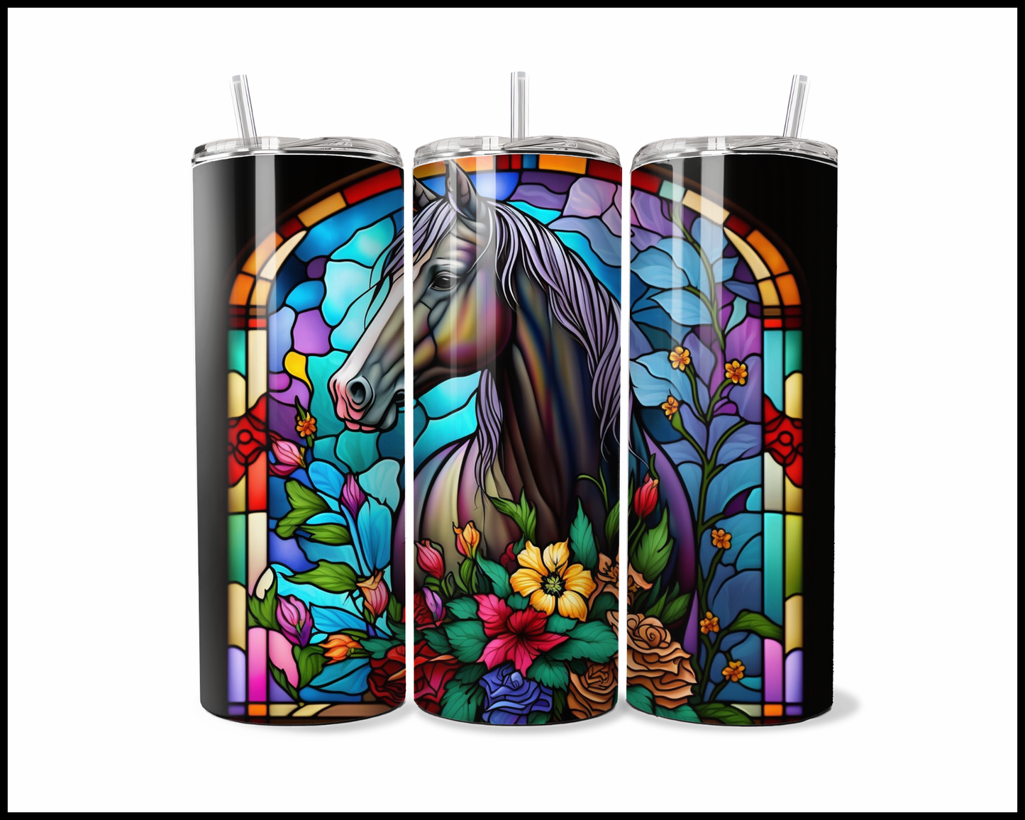 Chiseled Mane & Tinted Glass Tumbler (481)