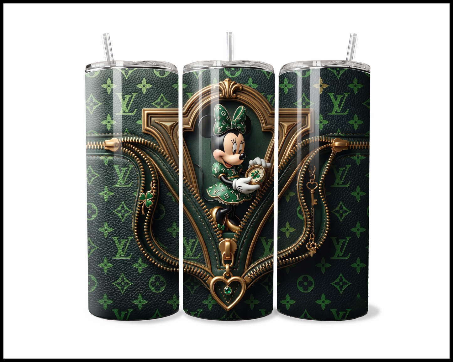 High-Fashion Peak-A-Boo Clover Tumbler (4825)
