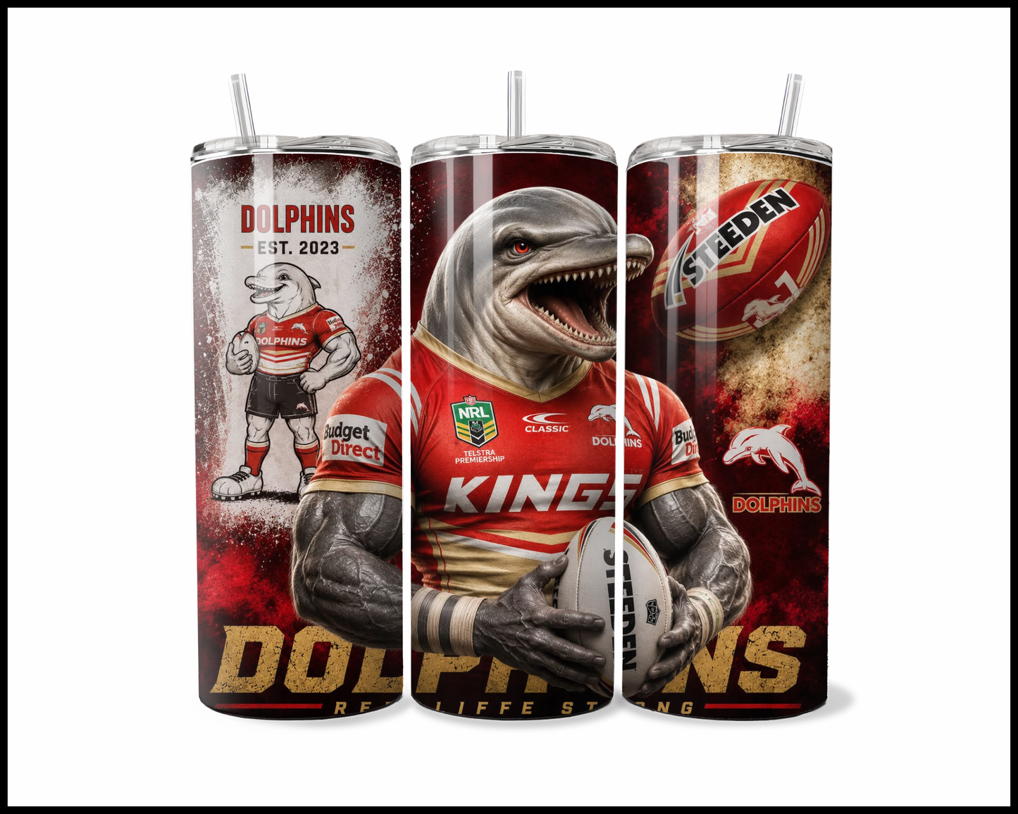 Stainless Steel Tumbler - Dolphins (5032)