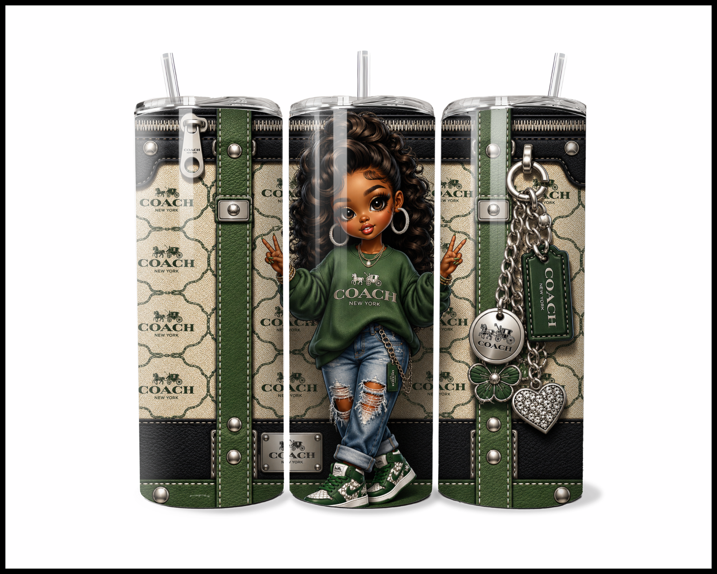 Designer Handbag Inspired Tumbler (321)