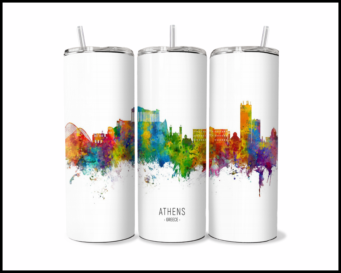 Abstract Athens Tumbler (3574)