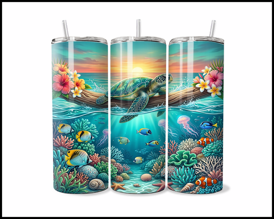 Hibiscus & Hatchlings Tumbler (3928)