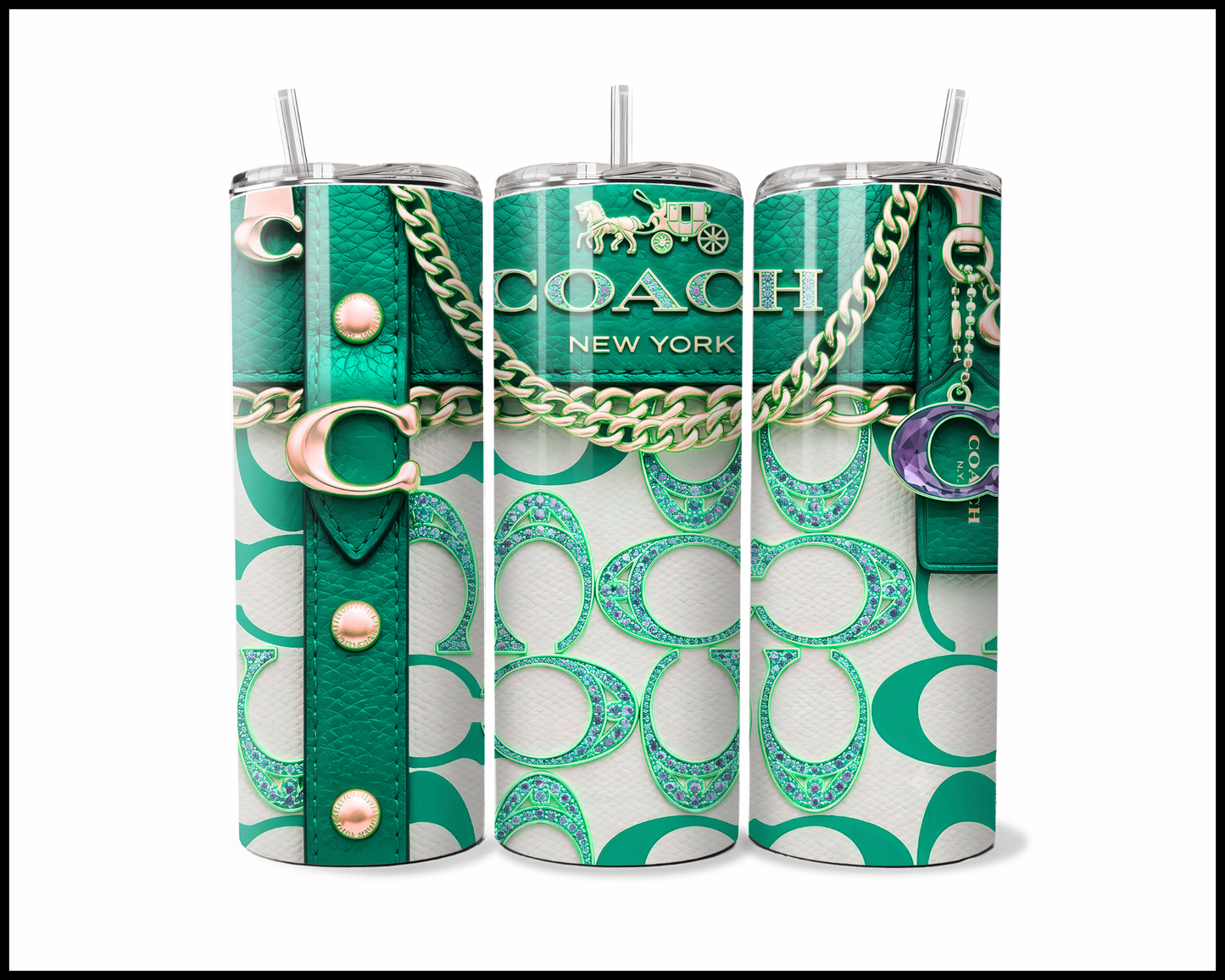 Designer Handbag Inspired Tumbler (353)