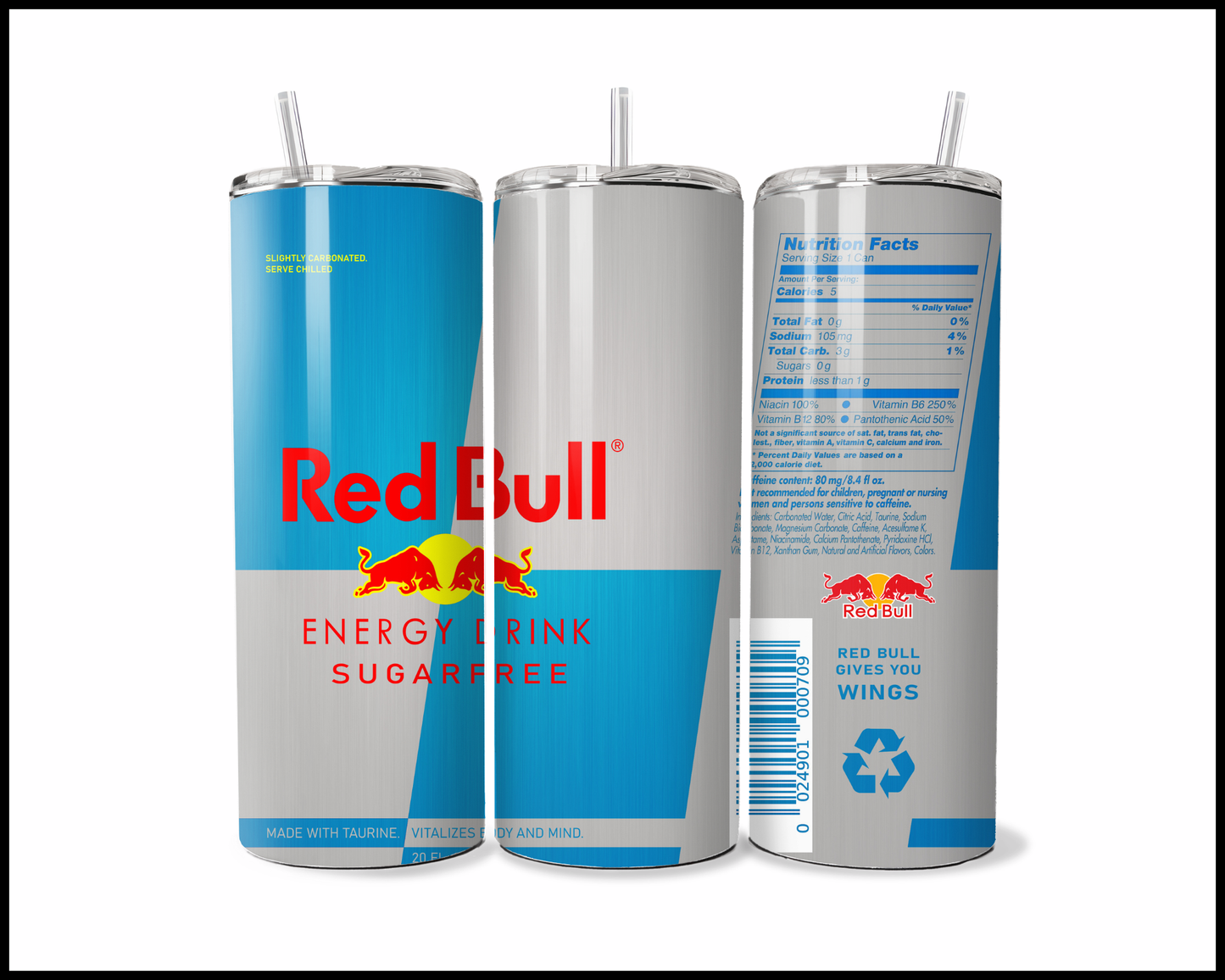Red Bull Energy Drink Sugar Free Tumbler (3192)