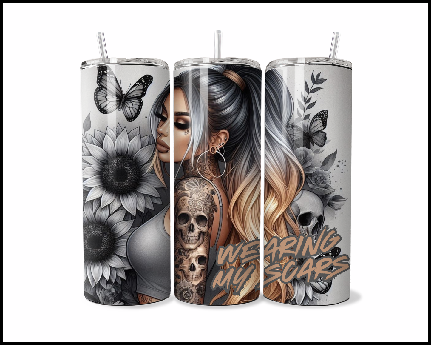 Wearing My Scars Tumbler (181)