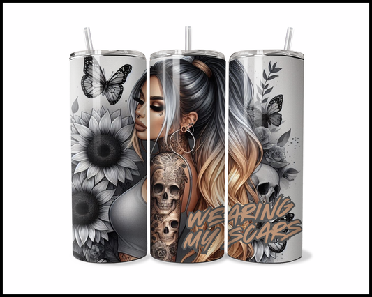 Wearing My Scars Tumbler (181)