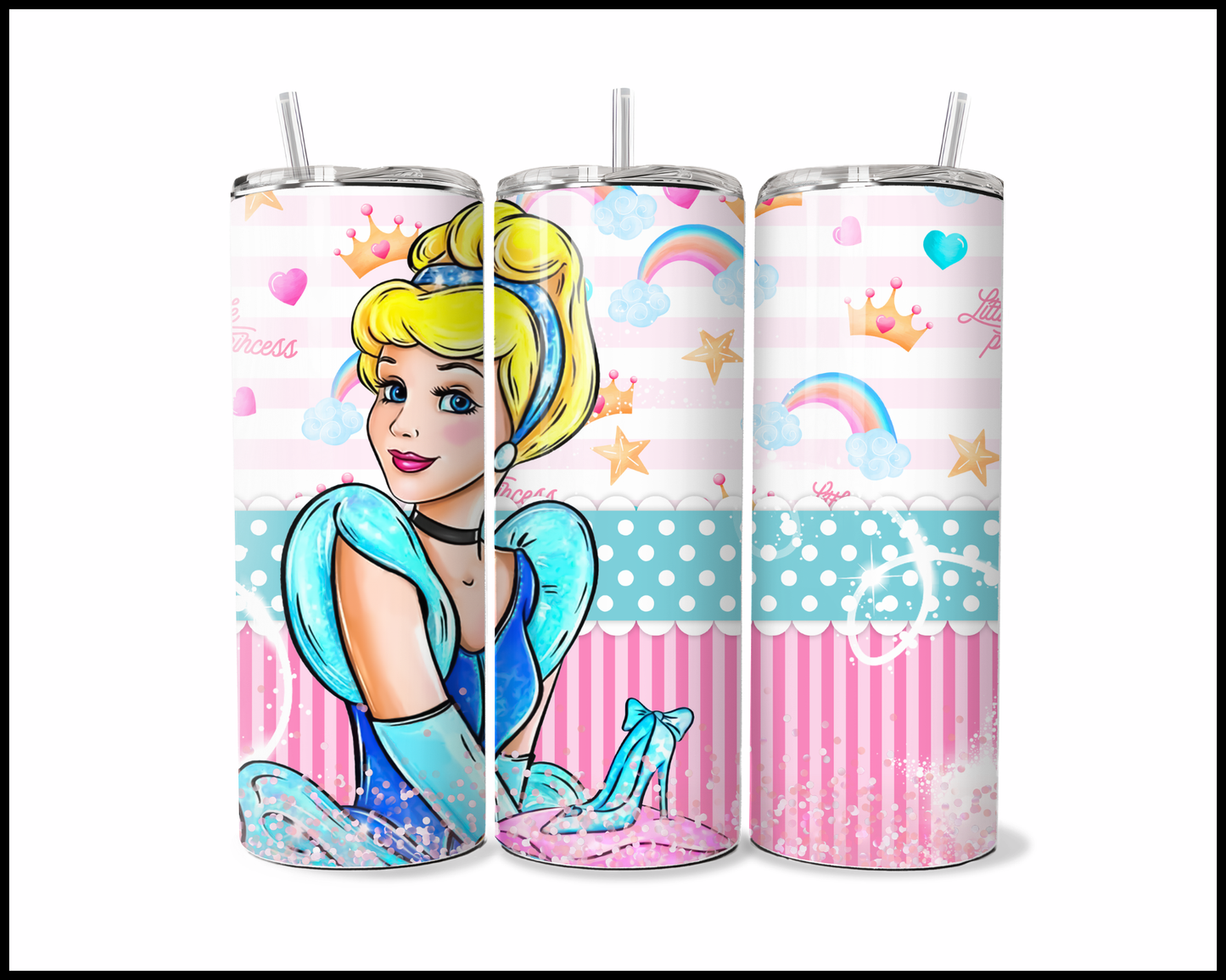Rainbows & Royal Slippers Tumbler (4417)