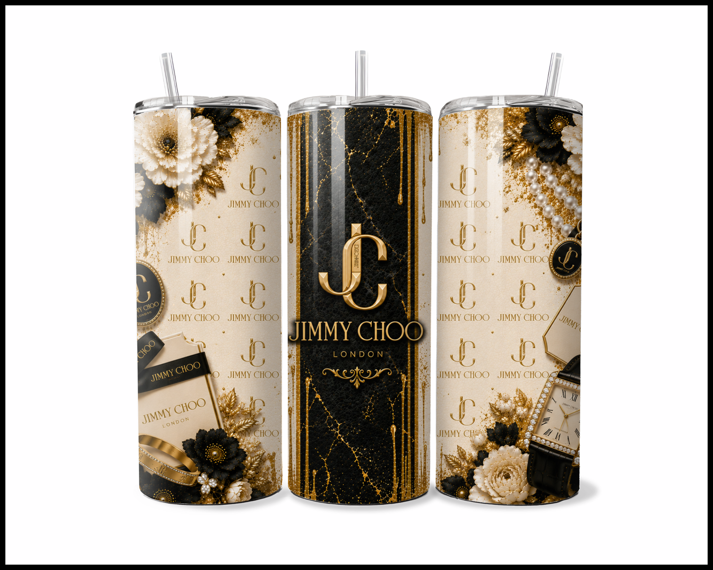 Shopaholic Fluent in Jet-Set Jetsetter Tumbler (4807)