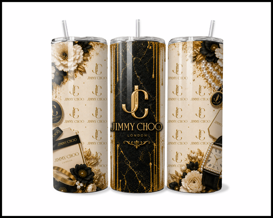 Shopaholic Fluent in Jet-Set Jetsetter Tumbler (4807)