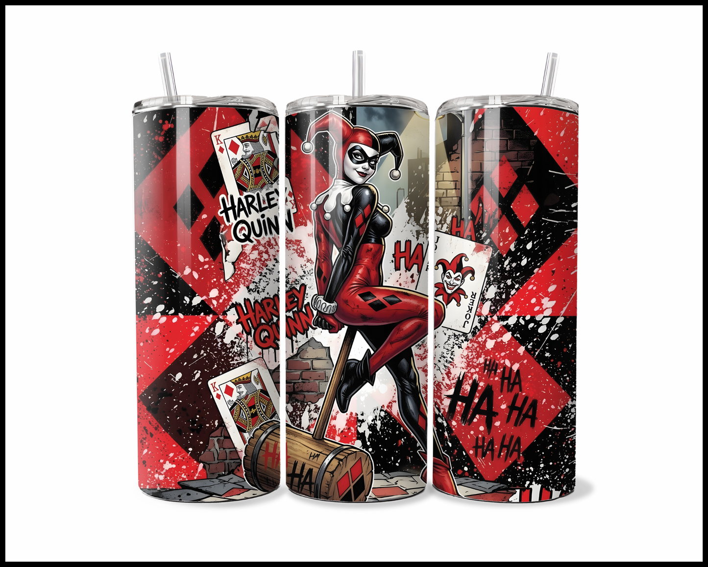 Harlequin Plaid Tumbler (4458)